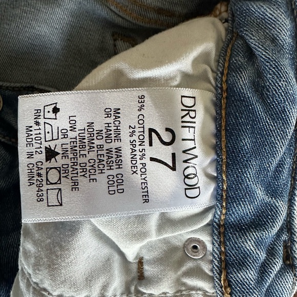 DRIFTWOOD Light Blue Floral Embroidered Jeans - Picture 6 of 6